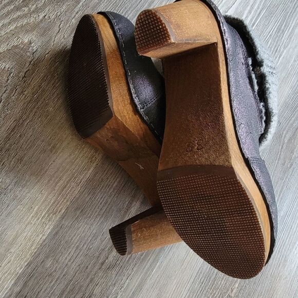 Sanita Drea distressed leather clog bootie 38 7.5 - Picture 5 of 9